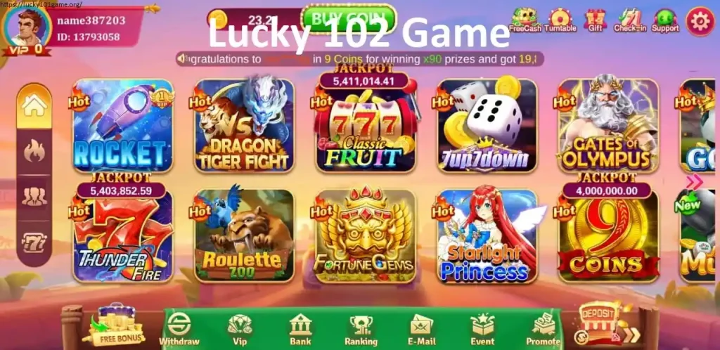 Lucky 102 Game 